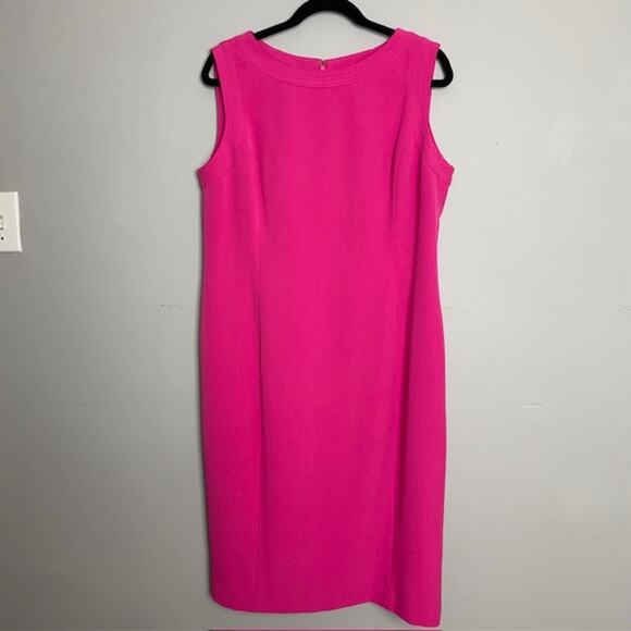 Kasper Fuschia Sheath Dress–Sleeveless Career 12 | Cocktail - Picture 1 of 9